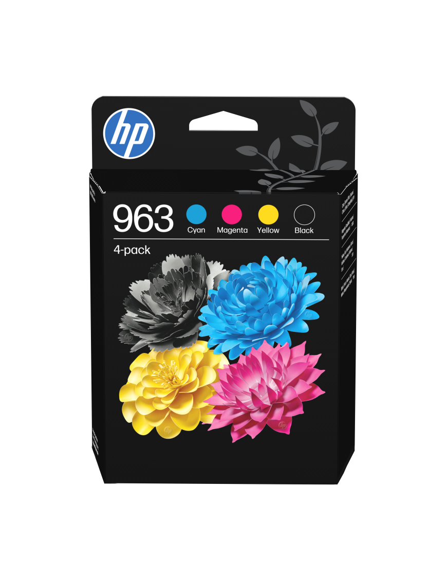 HP Paquete de 4 cartuchos de tinta Original 963 negro/cian/magenta/amarillo