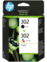 HP Paquete de ahorro de 2 cartuchos de tinta original 302 negro/tricolor