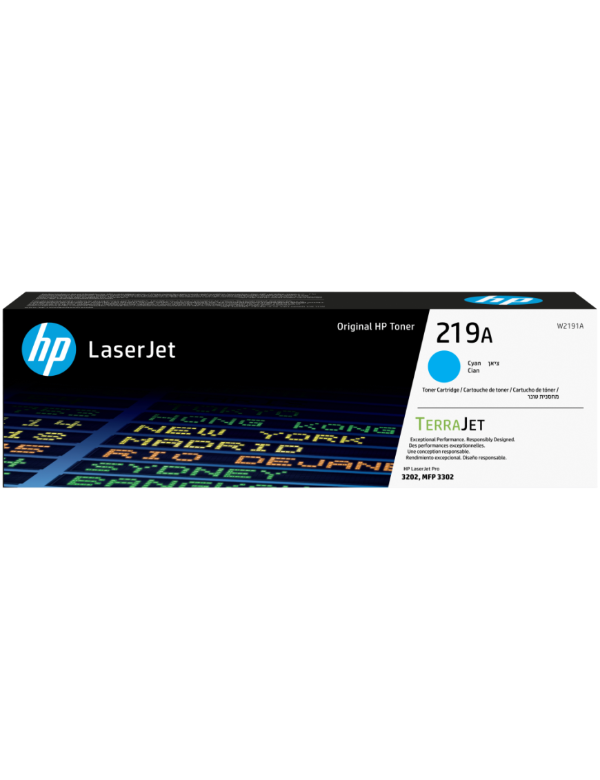 HP Cartucho de Tóner Original LaserJet 219A cian
