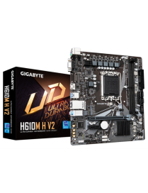 GIGABYTE H610M H V2 Placa base - Compatible con procesadores Intel Core 14th CPUs, 4+1+1 Hybrid Digital VRM, up to 5600MHz DDR5