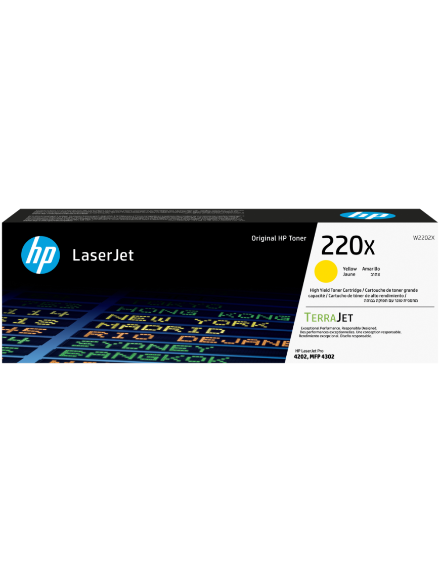 HP Cartucho de tóner Original LaserJet 220X amarillo