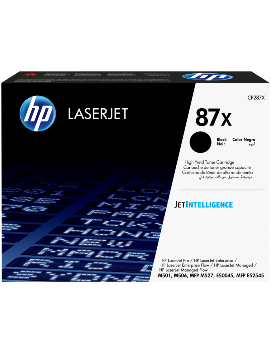 HP Cartucho de tóner original LaserJet 87X de alta capacidad negro