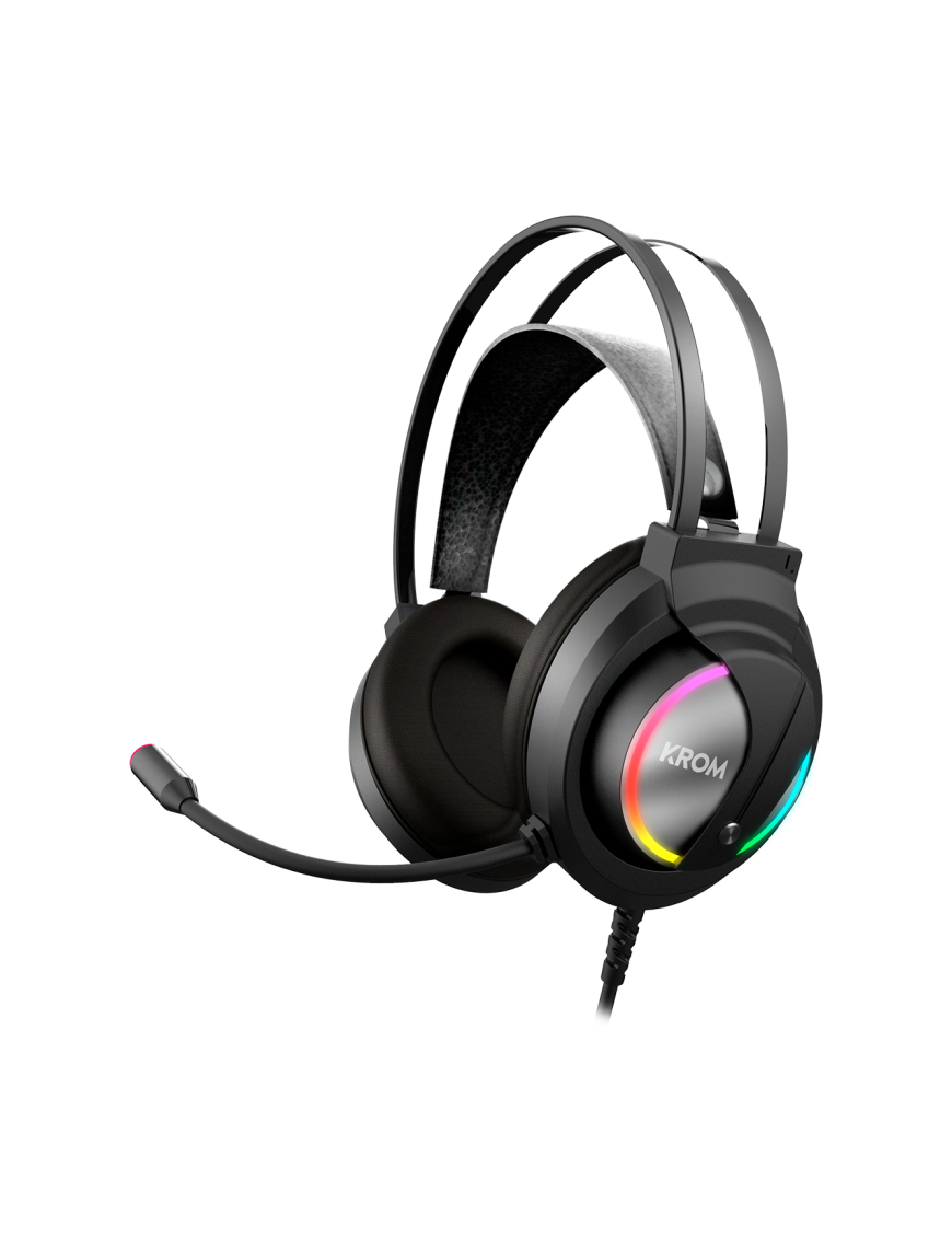 Krom Kappa Auriculares Alámbrico Diadema Juego Negro