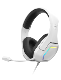 Krom Kopa 7.1 Auriculares Alámbrico Diadema Juego Negro, Blanco