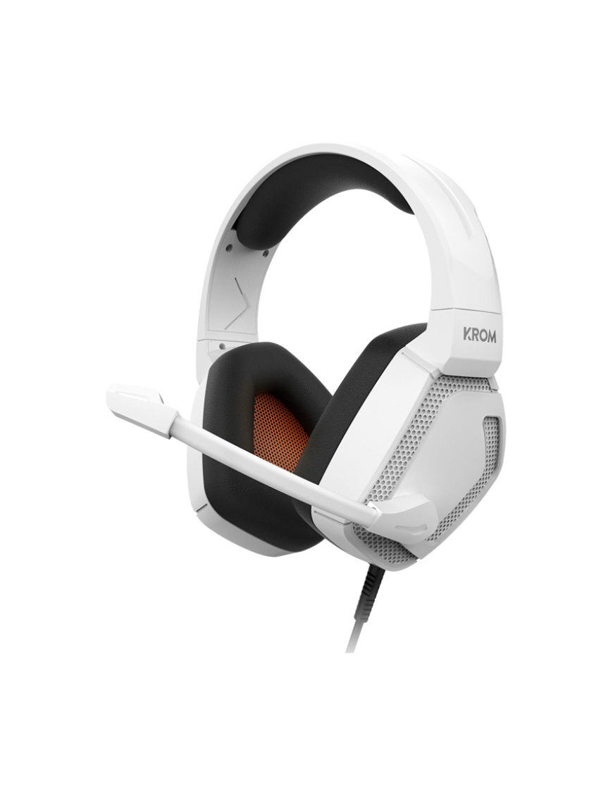 Krom Kopa Pro Auriculares Alámbrico Diadema Juego Blanco