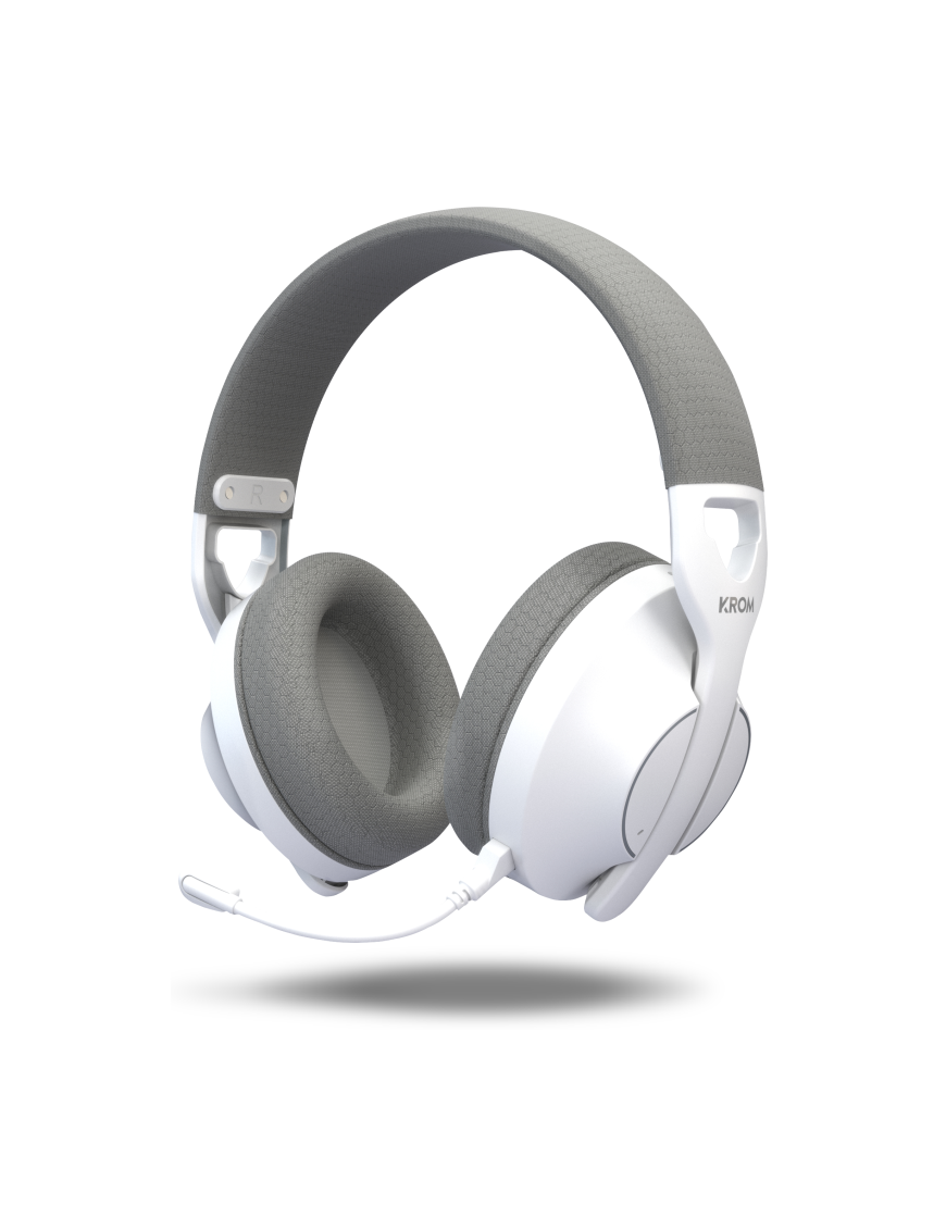Krom Phase - Wireless Auriculares Gaming Blanco