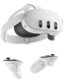 Meta Quest 3 Pantalla con montura para sujetar en la cabeza 515 g Negro, Blanco
