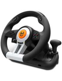 Krom K-Wheel Negro USB Volante + Pedales Analógico/Digital PlayStation 4, Playstation, Playstation 3, Xbox One