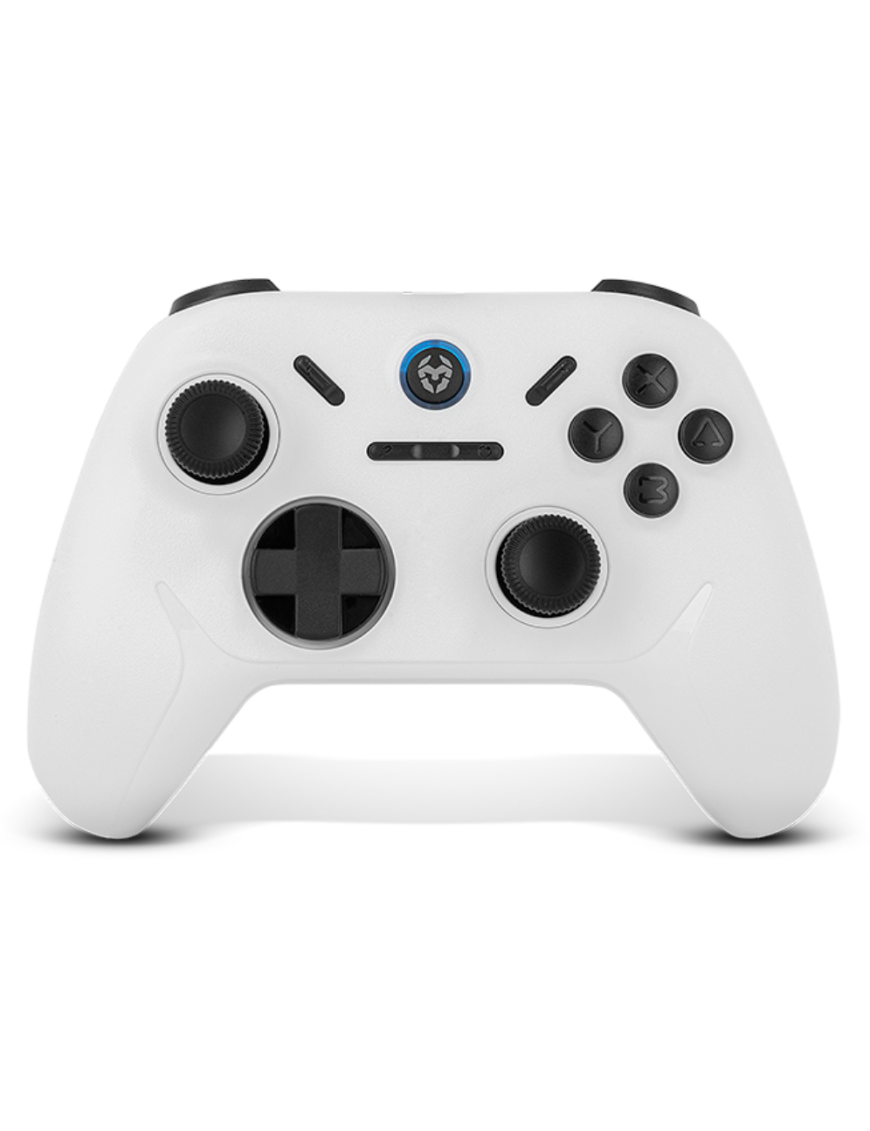 Krom Kadoer Blanco Bluetooth/USB Gamepad Analógico/Digital Android, Nintendo Switch, Nintendo Switch 2, PC, iOS