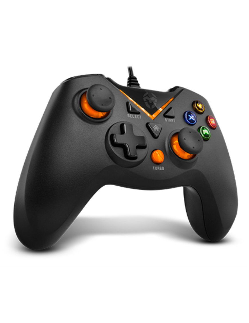 Krom NXKROMKEY mando y volante Negro USB Gamepad Analógico/Digital Android, PC, Playstation 3