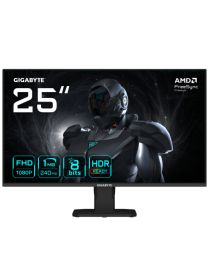 GIGABYTE GS25F2A Monitor Gaming 25" FHD - 1920 x 1080, 240Hz, 1ms, 300 cd/m², Display HDR 10, HDMI 2.0, DisplayPort 1.4