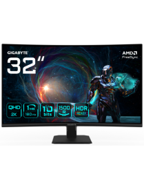 GIGABYTE GS32QCA 31.5" Monitor Curvo para Gaming QHD - 2560 x 1440, 180Hz, 1ms, 250 cd/m², FreeSync, HDR Ready, HDMI 2.0