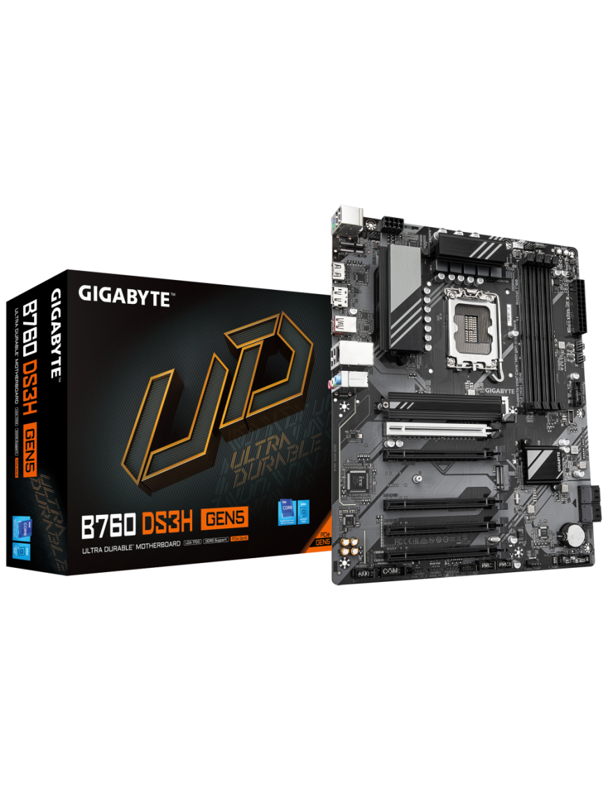 GIGABYTE B760 DS3H GEN5 placa base Intel B760 Express LGA 1700 ATX