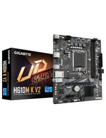 GIGABYTE H610M K V2 Placa base - Procesadores Intel Core 14ª generación, hasta 5600 MHz DDR5, 1xPCIe 3.0 M.2, LAN 1GbE, USB 3.2