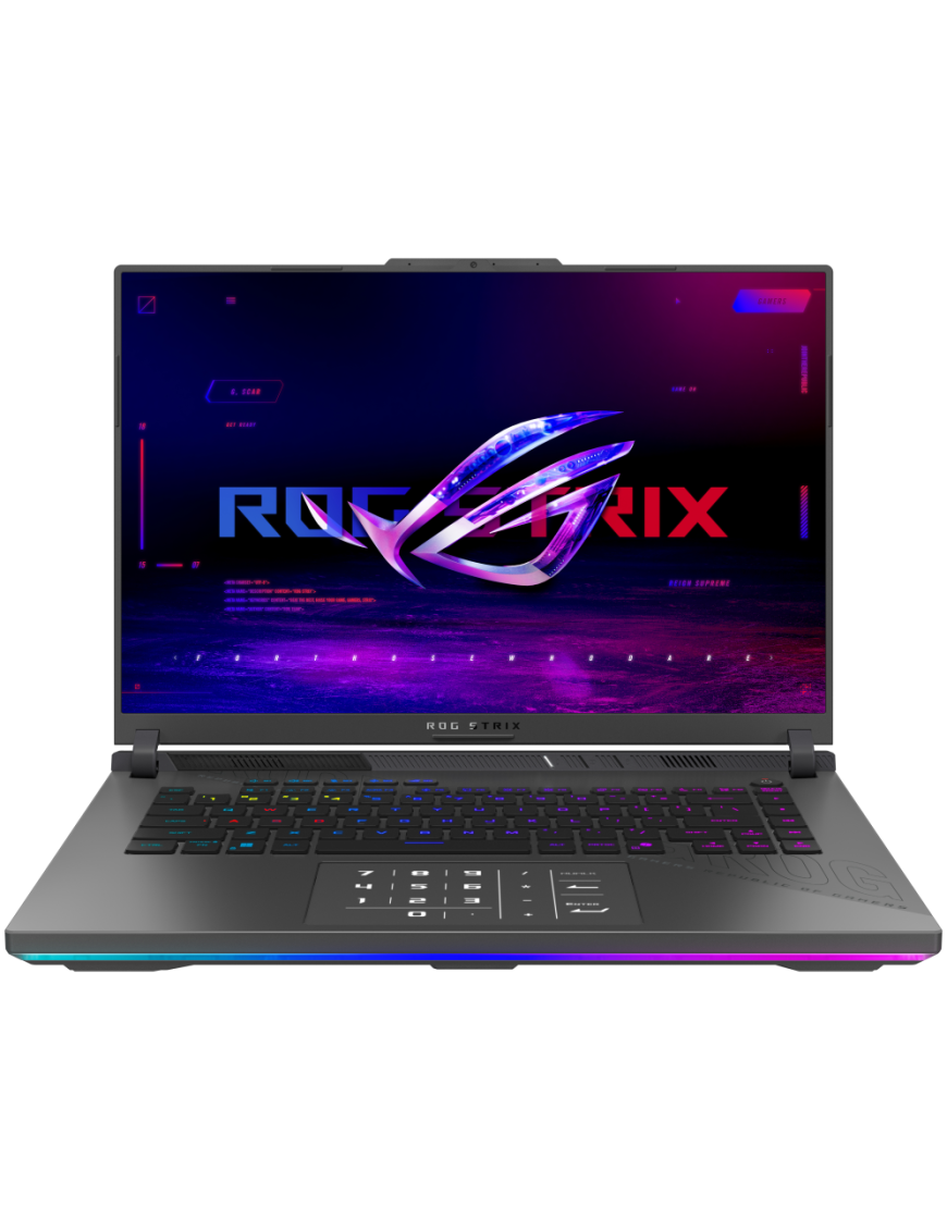 ASUS ROG Strix G16 G614FR-TS365 - Ordenador Portátil Gaming de 16" WQXGA 300Hz (AMD Ryzen 9 9955HX, 16GB RAM, 1TB SSD, RTX 5070