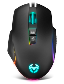 Krom Keos ratón Juego Mano derecha USB tipo A Óptico 6400 DPI
