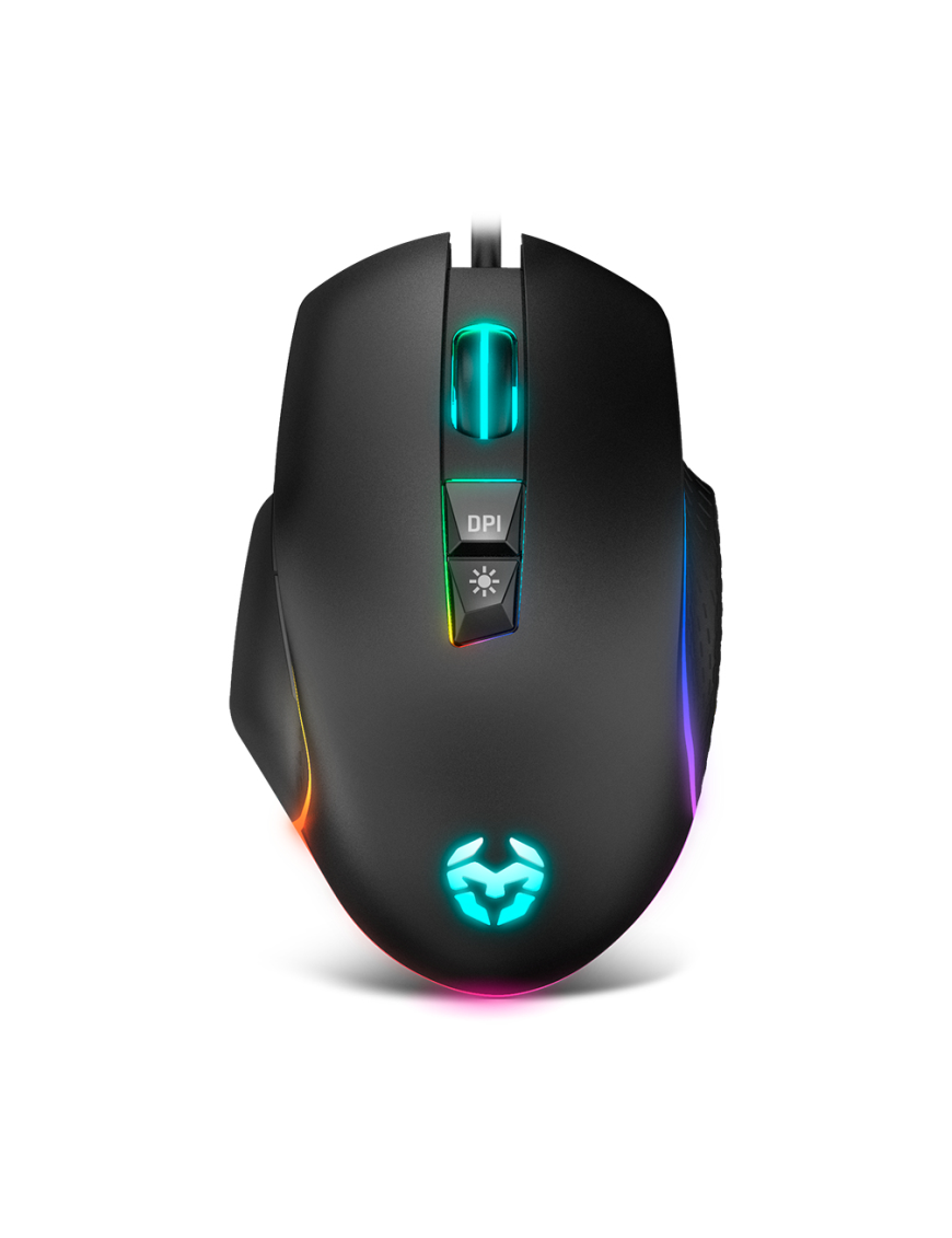 Krom Keos ratón Juego Mano derecha USB tipo A Óptico 6400 DPI