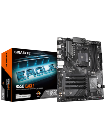 GIGABYTE B550 EAGLE Placa base - Procesadores AMD Ryzen serie 5000 G, VRM de 10+3+1 fases, hasta 3200 MHz DDR4, 1xPCIe 4.0 +