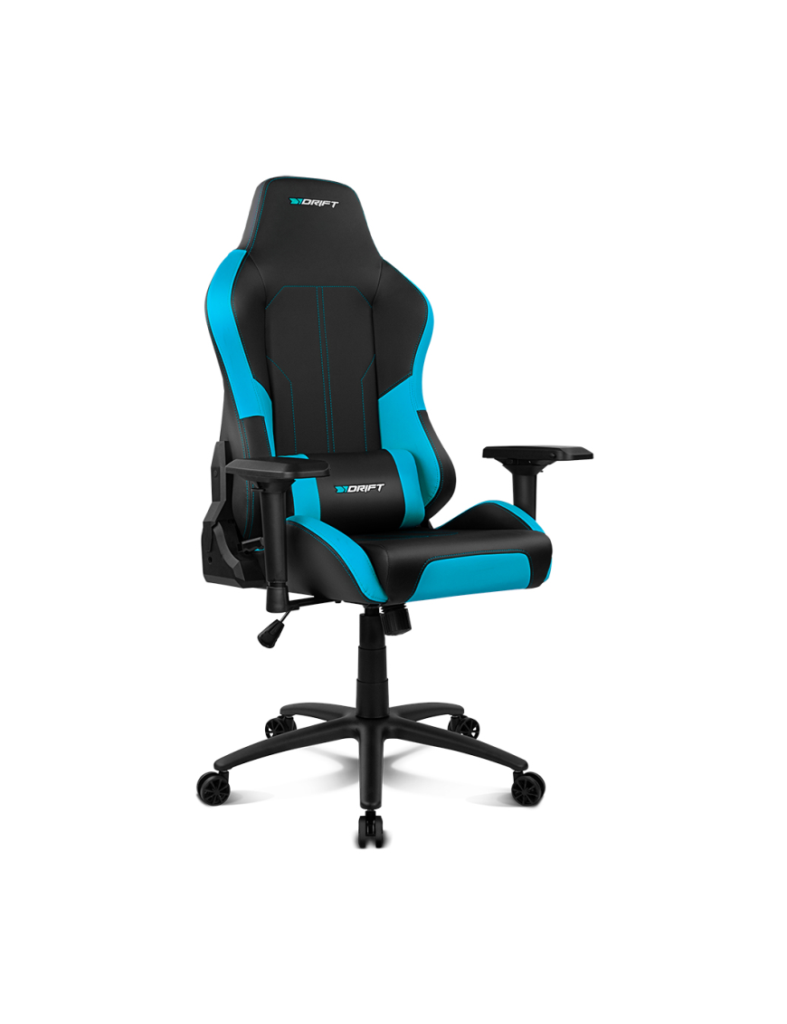 DRIFT DR250 Silla para videojuegos de PC Asiento acolchado tapizado Negro, Azul