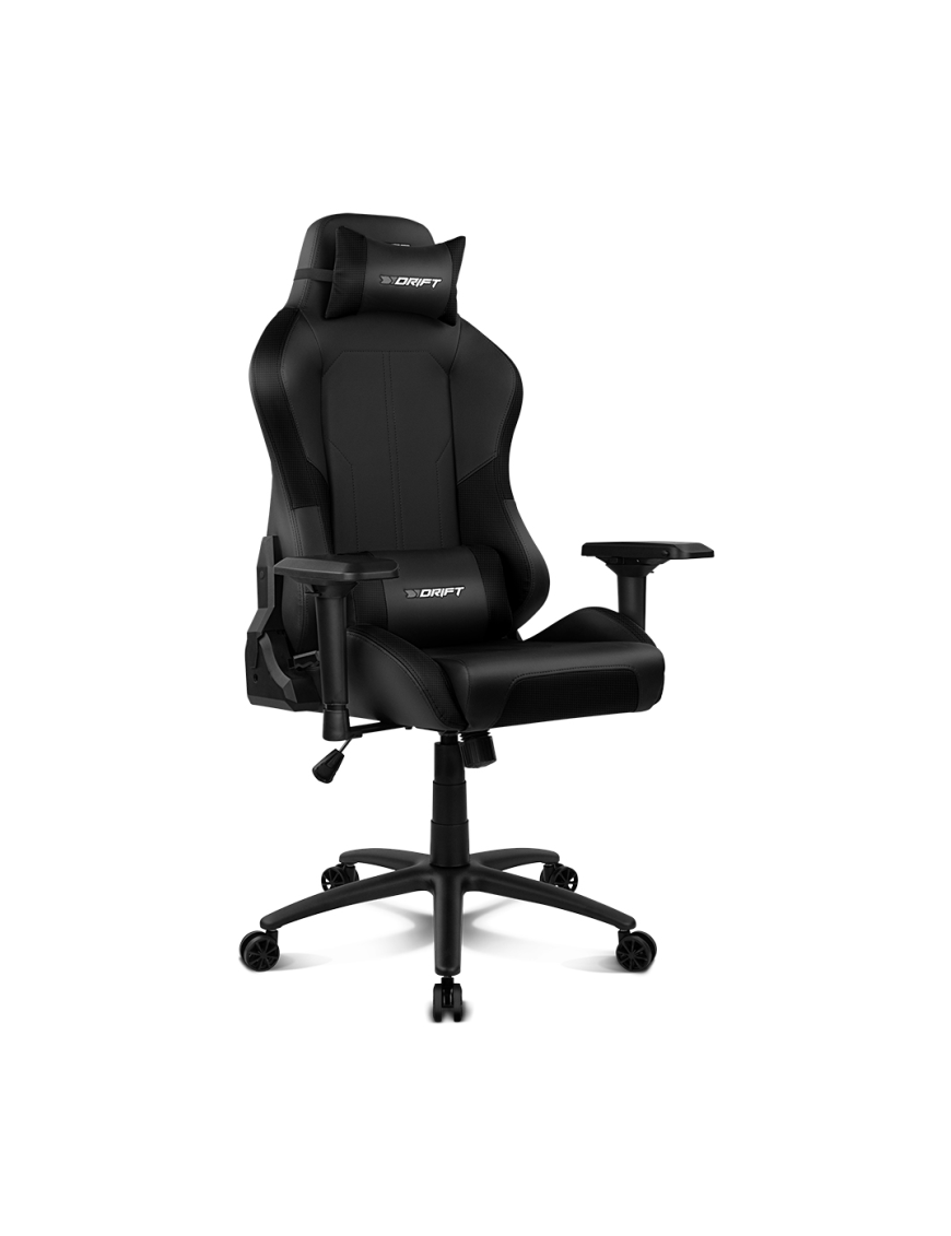 DRIFT DR250 Silla para videojuegos de PC Asiento acolchado tapizado Negro, Carbono