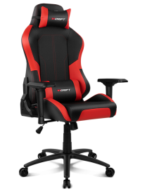 DRIFT DR250 Silla para videojuegos de PC Asiento acolchado tapizado Negro, Rojo
