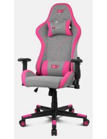 DRIFT DR90 PRO Silla para videojuegos de PC Asiento acolchado Gris, Rosa