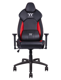 Thermaltake GGC-VCO-BRLWDS-01 silla para videojuegos Butaca para jugar Asiento acolchado Negro, Rojo
