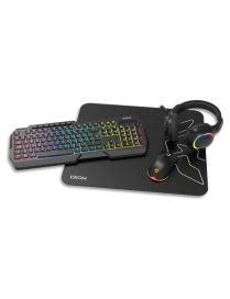 Krom Kenta 4 in 1 RGB Gaming Kit, Negro
