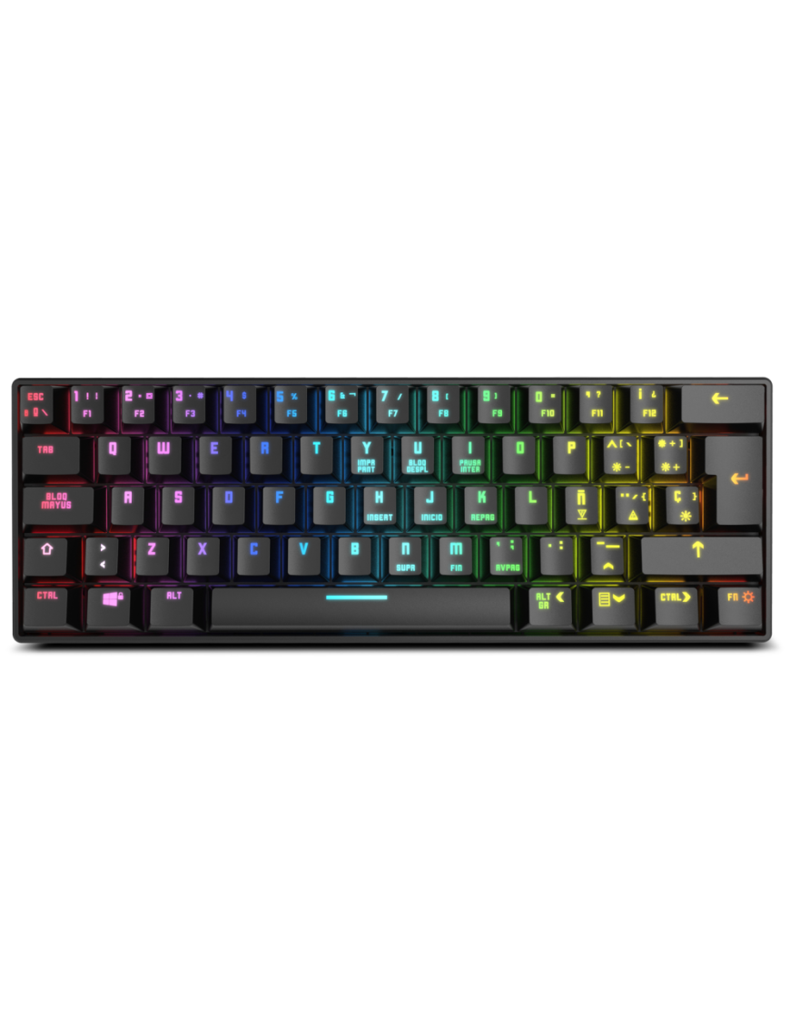 Krom Kluster teclado Juego USB + Bluetooth Negro