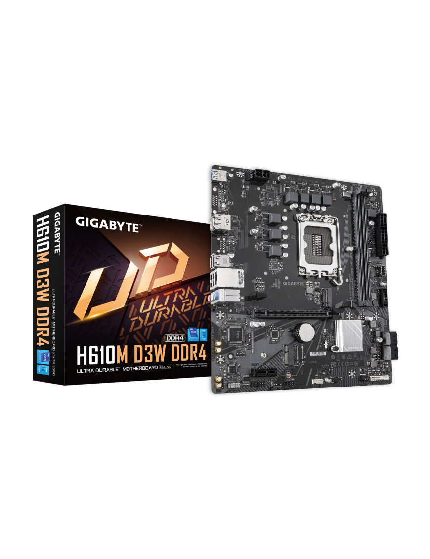 GIGABYTE H610M D3W DDR4 placa base Intel H610 LGA 1700 micro ATX