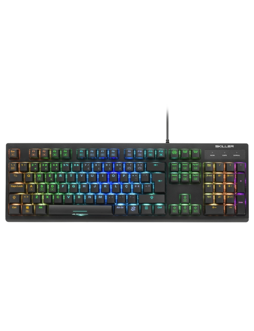 Sharkoon SKILLER SGK30 teclado Juego USB QWERTY Portugués Negro