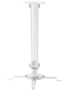 AISENS Soporte Universal Giratorio, Inclinable y Extensible de Techo para Proyector 13.5Kg, Blanco