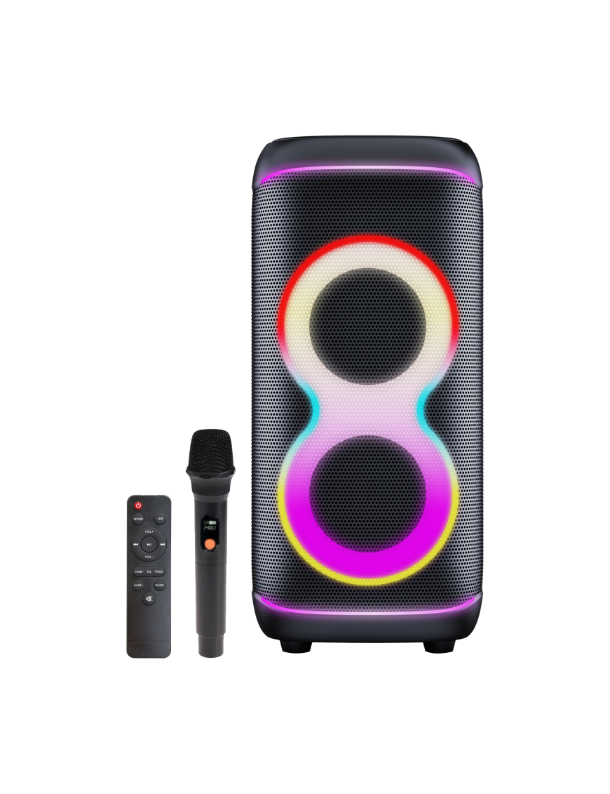 Denver BPS-370 Altavoz para fiestas Negro 100 W