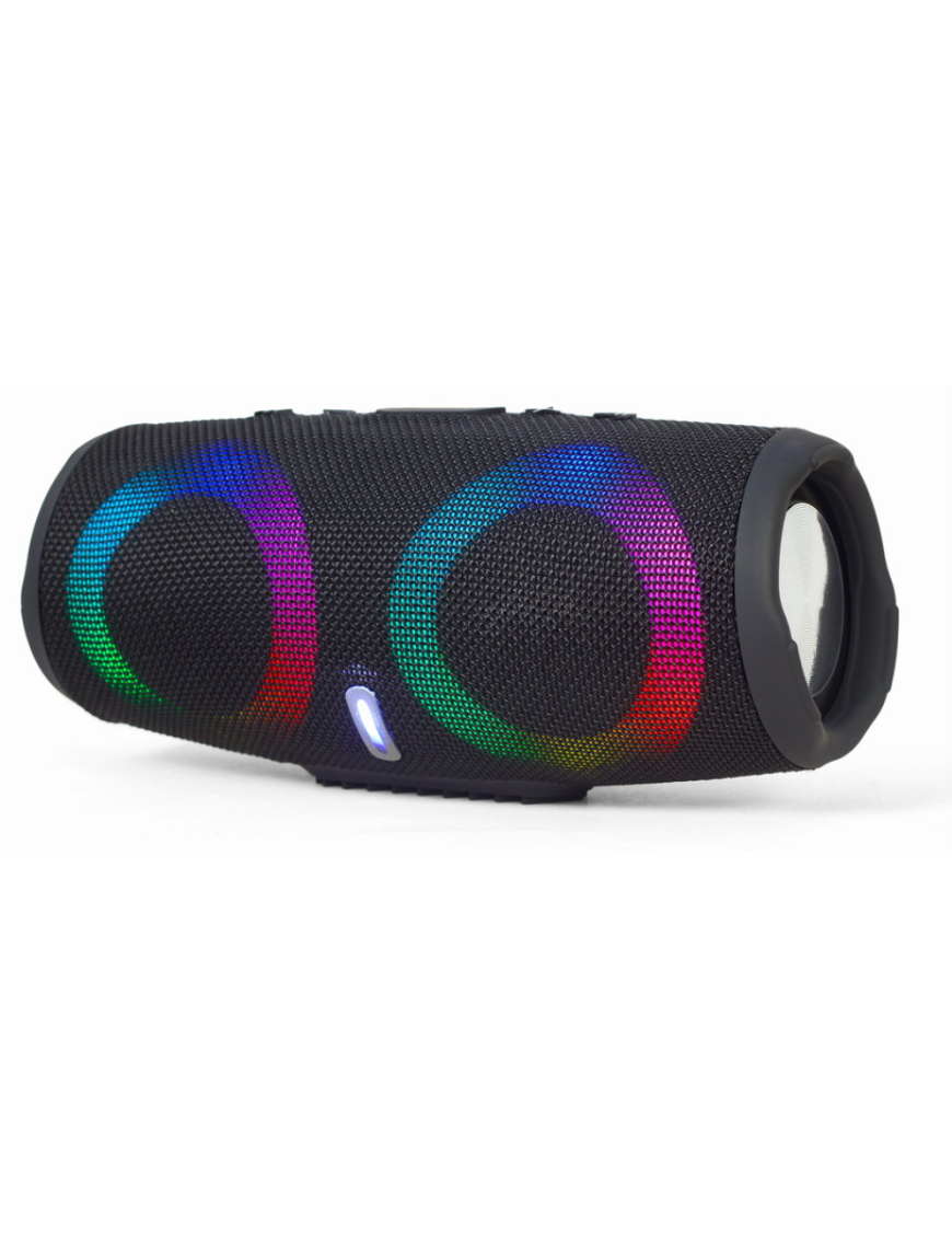 Gembird SPK-BT-LED-02 altavoz portátil o de fiesta Altavoz monofónico portátil Negro 10 W