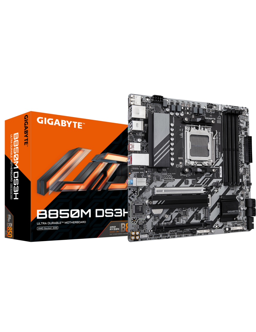 GIGABYTE B850M DS3H placa base AMD B850 Zócalo AM5 micro ATX
