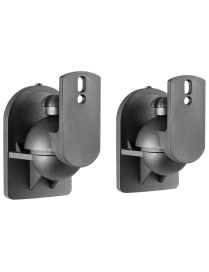 AISENS Soporte Universal De Pared Giratorio E Inclinable Para Altavoces, Negro