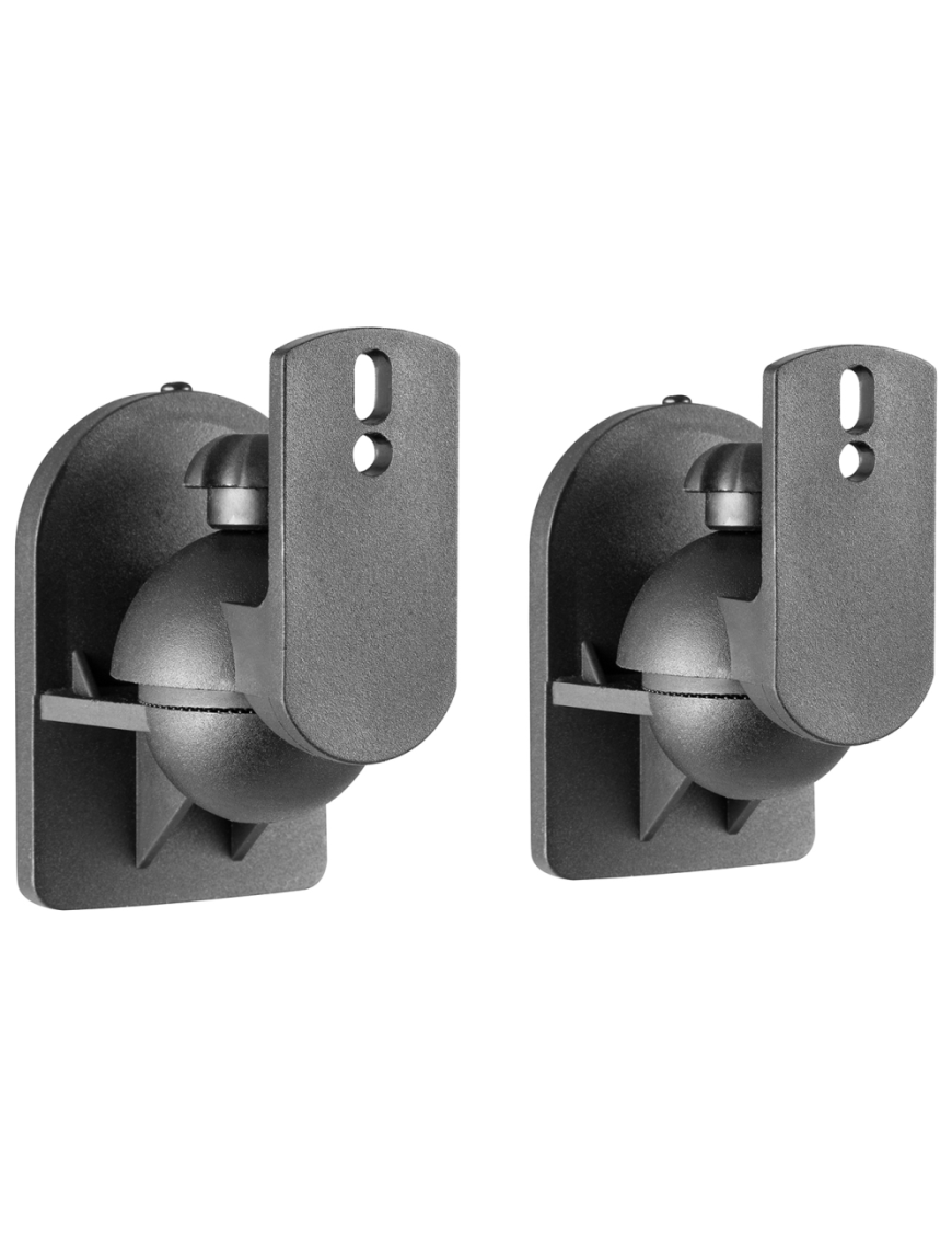 AISENS Soporte Universal De Pared Giratorio E Inclinable Para Altavoces, Negro