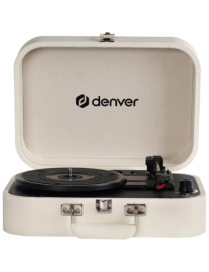 Denver VPL-130 Tocadiscos de tracción directa Beige Automático
