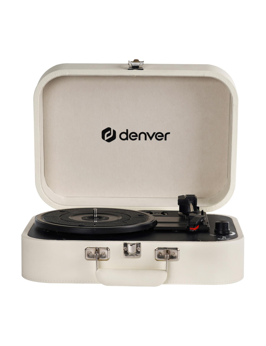 Denver VPL-130 Tocadiscos de tracción directa Beige Automático