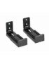 Gembird WM-SB-01 soporte de altavoz Pared Acrilonitrilo butadieno estireno (ABS), Acero Negro