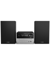 Philips TAM3205M2/77 sistema de audio para el hogar Microcadena de música para uso doméstico 20 W Negro, Plata