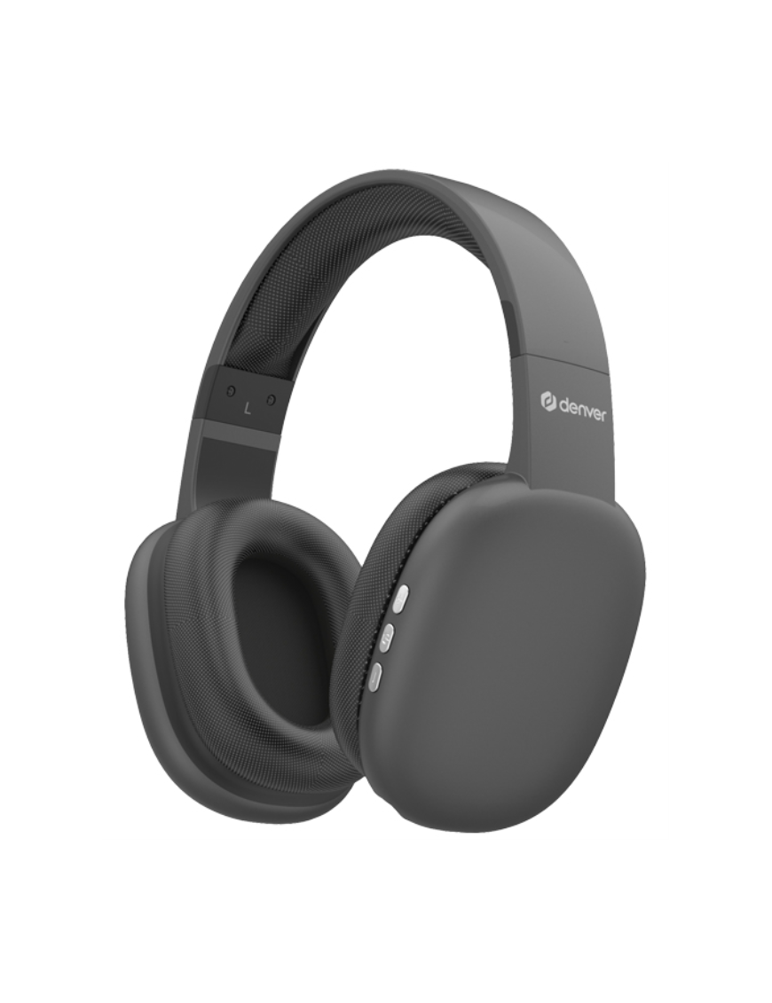 Denver BTH-252 auricular y casco Auriculares Inalámbrico De mano Llamadas/Música/Deporte/Uso diario Bluetooth Gris