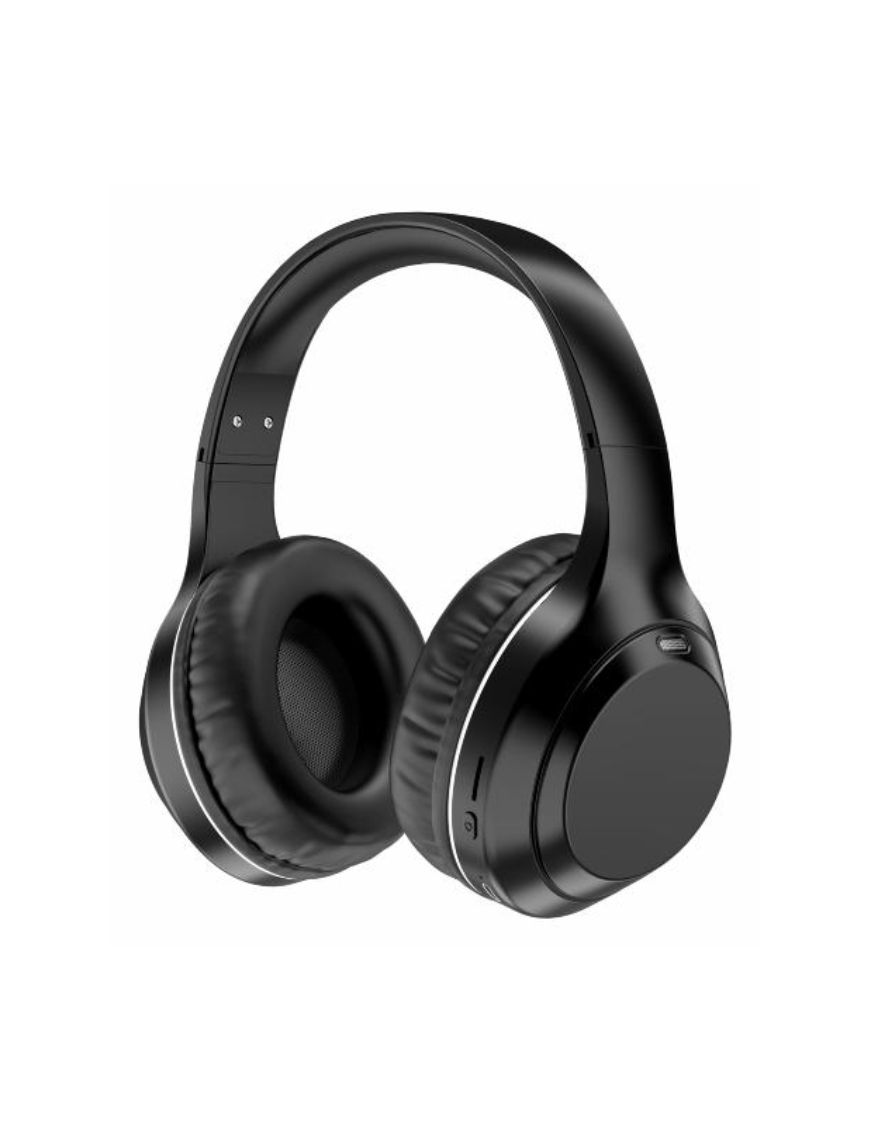 Denver BTN-211 auricular y casco Auriculares Inalámbrico y alámbrico Diadema Llamada/Música/TV USB Tipo C Bluetooth Negro