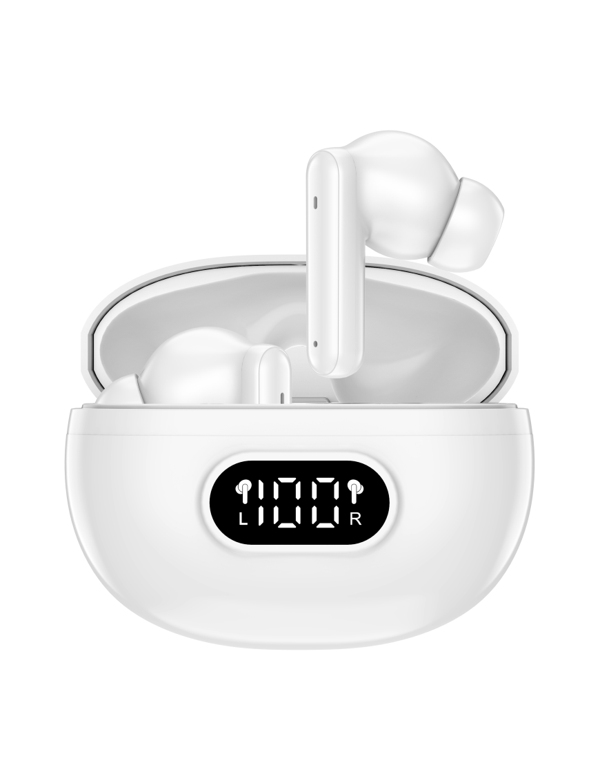 Denver TWE-357 auricular y casco Auriculares True Wireless Stereo (TWS) Clip de oreja Llamadas/Música/Deporte/Uso diario USB Tip