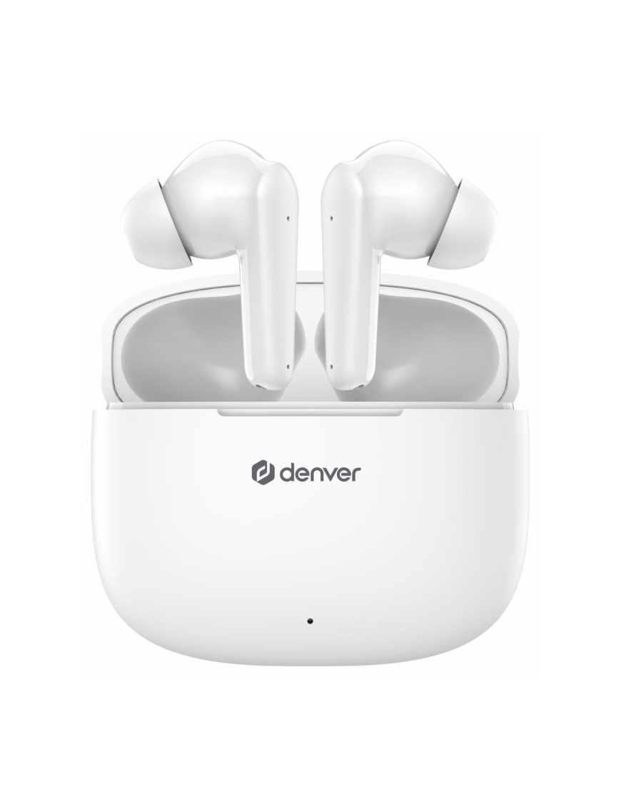 Denver TWE-48W auricular y casco Auriculares True Wireless Stereo (TWS) Dentro de oído Llamadas/Música Bluetooth Blanco