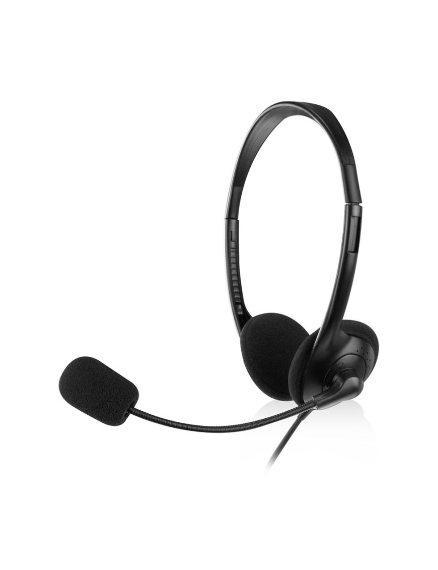 Ewent EW3567 auricular y casco Auriculares Alámbrico Diadema Llamadas/Música Negro