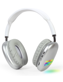 Gembird BHP-LED-02-W auricular y casco Auriculares Inalámbrico Diadema Llamadas/Música Bluetooth Blanco