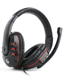 Gembird GHS-402 auricular y casco Auriculares Alámbrico Diadema Juego Negro