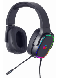 Gembird GHS-SANPO-S300 auricular y casco Auriculares Alámbrico Diadema Juego USB tipo A Negro