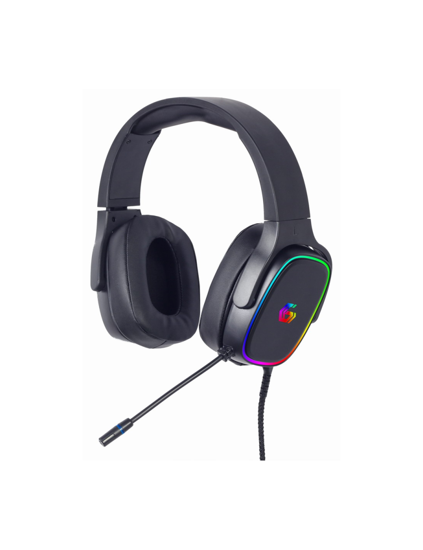 Gembird GHS-SANPO-S300 auricular y casco Auriculares Alámbrico Diadema Juego USB tipo A Negro
